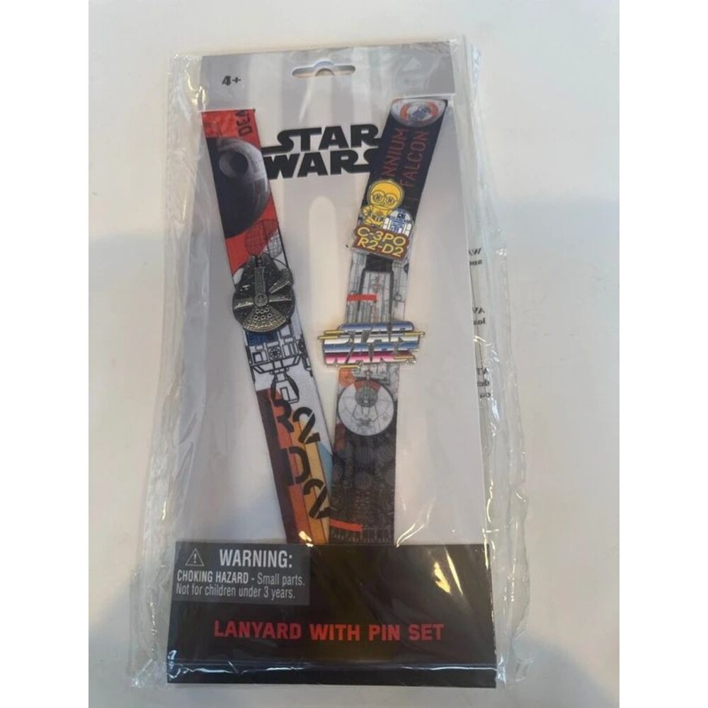Star Wars Lanyard with Pin Set New